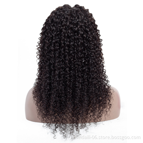 cheap price wholesale peruvian hair kinky curly hair quality human hair closure wigs
